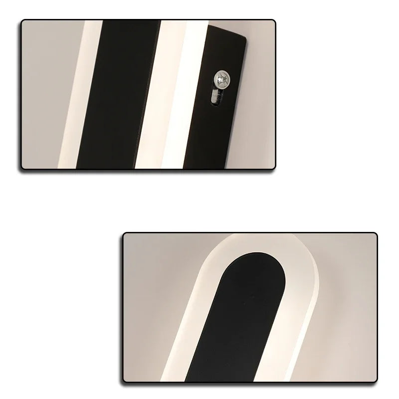 applique murale led minimaliste moderne pour fond de télévision - vue 4 sur 9