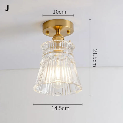 lustre vintage japonais en verre pour balcon et entrée - vue 9 sur 29