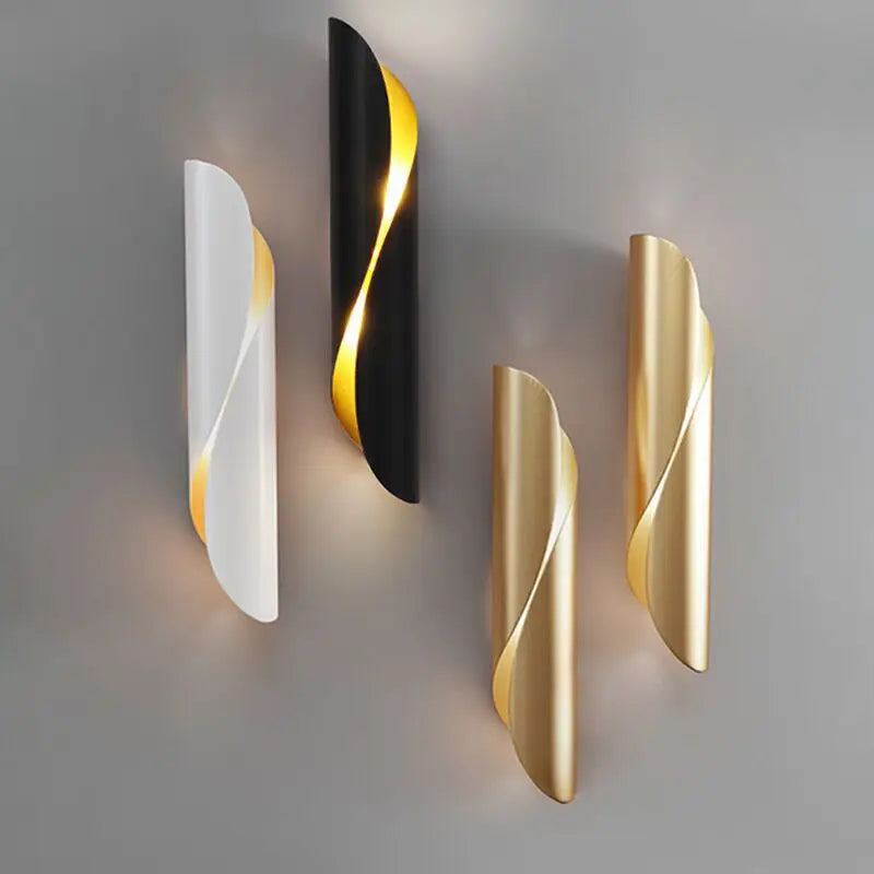 applique murale led en tube aluminium pour décoration intérieure - vue 2 sur 9