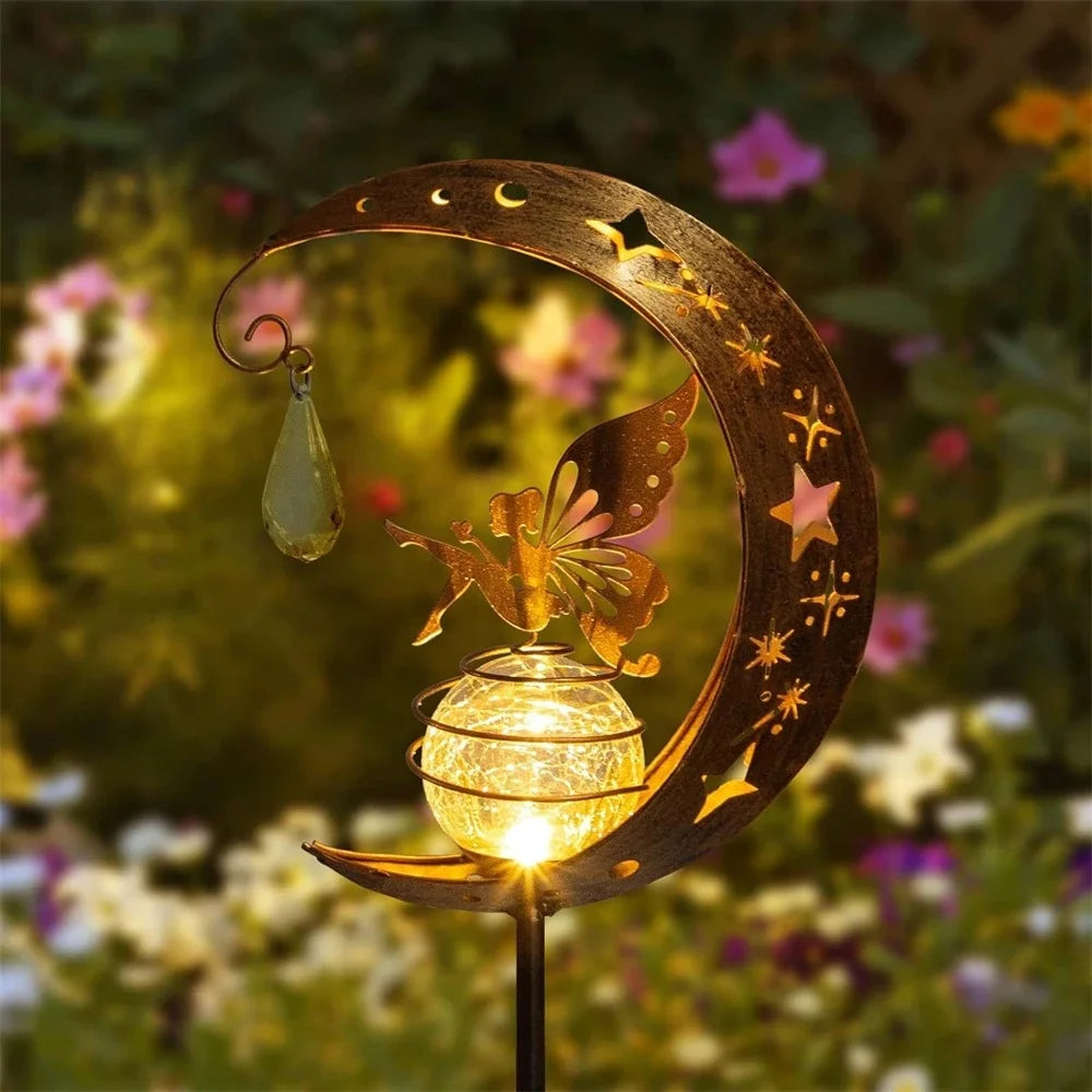 arrosoir solaire en métal pour décoration extérieure de jardin - vue 9 sur 10