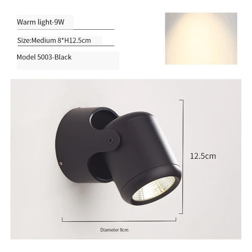 applique murale led moderne rotative pour décoration intérieure - vue 19 sur 20