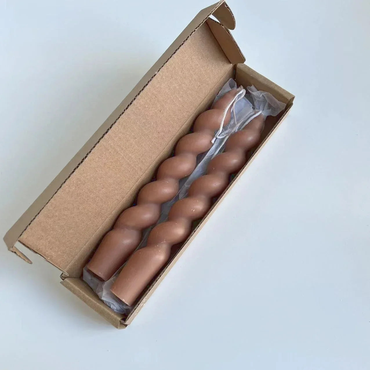 lot de 2 bougies spirales parfumées pour décoration intérieure et mariage - vue 14 sur 25