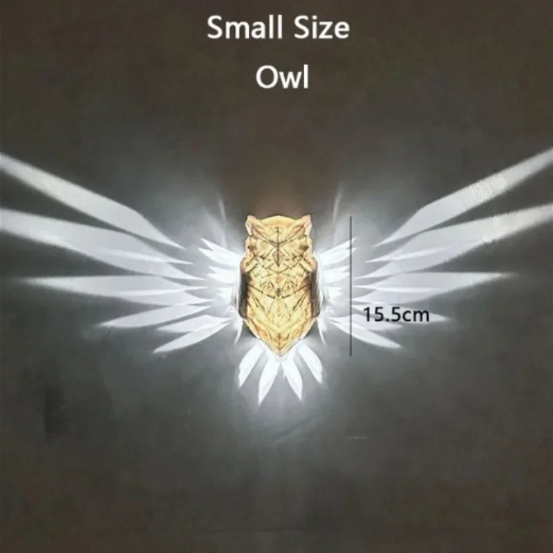 applique murale led hibou aigle décoration créative pour la maison - vue 10 sur 13