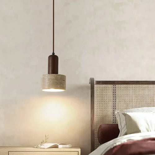Suspension LED chevet crème vent - vue 2 sur 6