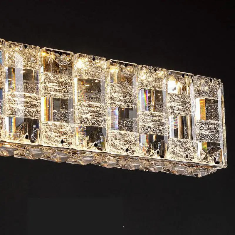 lustre en cristal postmoderne pour bar et salon - vue 2 sur 8
