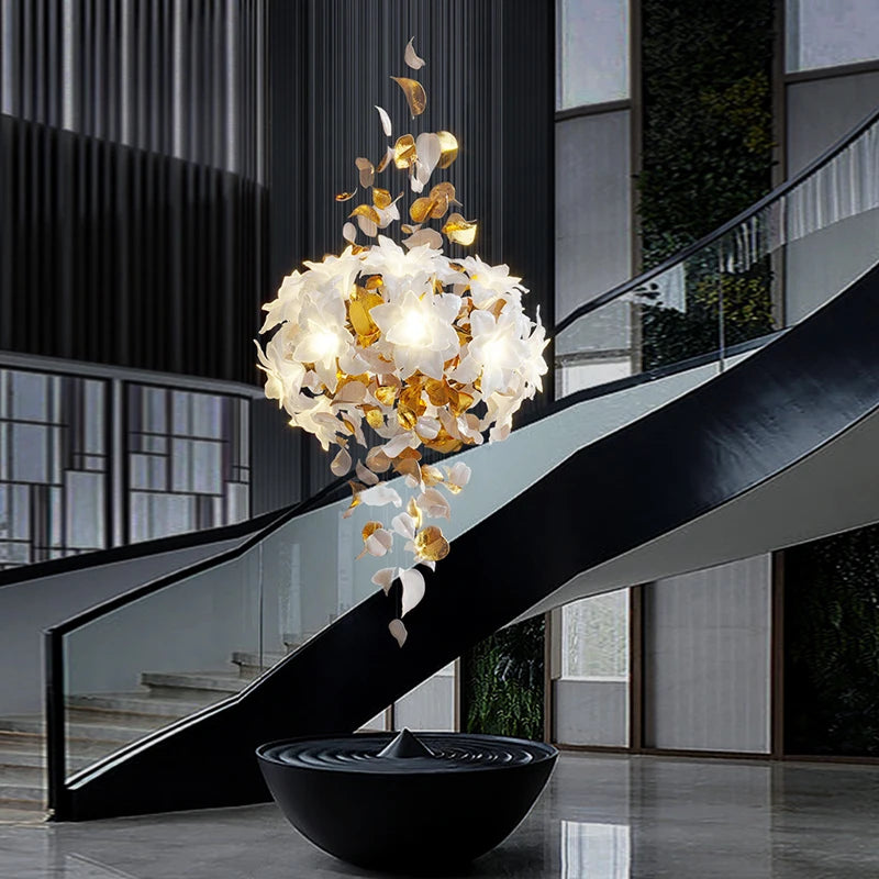 lustre led moderne pour décoration et éclairage maison - vue 4 sur 21
