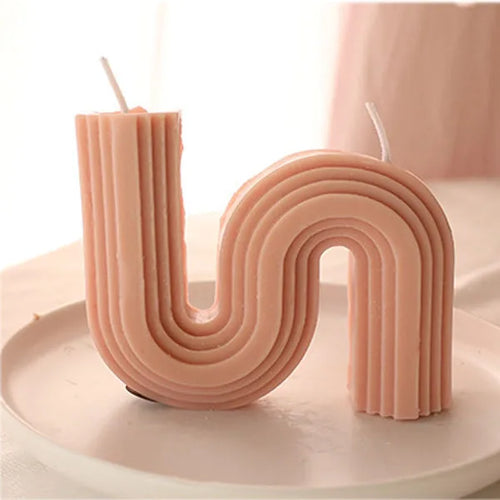 bougies parfumées géométriques en forme de u pour décoration intérieure - vue 27 sur 27
