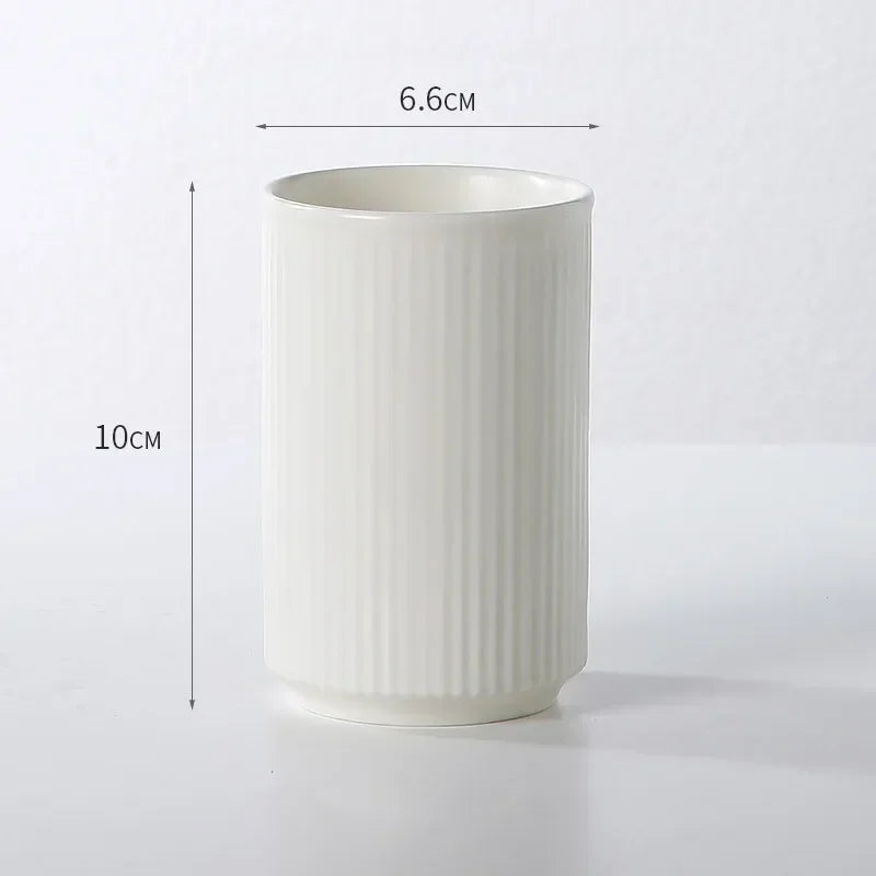 tasse en céramique pour couple porte-brosse à dents et rangement - vue 10 sur 22