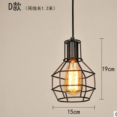 suspension industrielle vintage en fer pour restaurant bar loft - vue 14 sur 17
