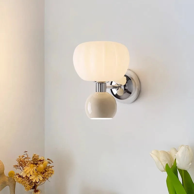 applique murale lampe citrouille pour enfants haut et bas - vue 1 sur 8