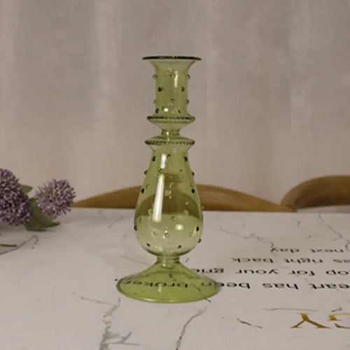 bougeoir en cristal pour décorations de mariage romantique - vue 8 sur 8