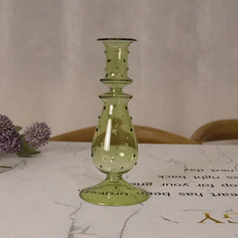 bougeoir en cristal pour décorations de mariage romantique - vue 7 sur 8