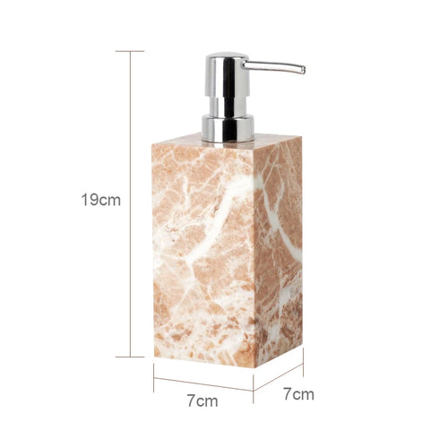 ensemble daccessoires en marbre naturel pour salle de bain - vue 16 sur 17