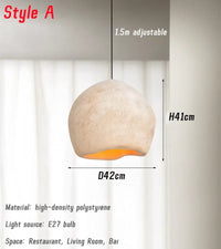 lustre moderne wabi sabi pour décoration intérieure et bar