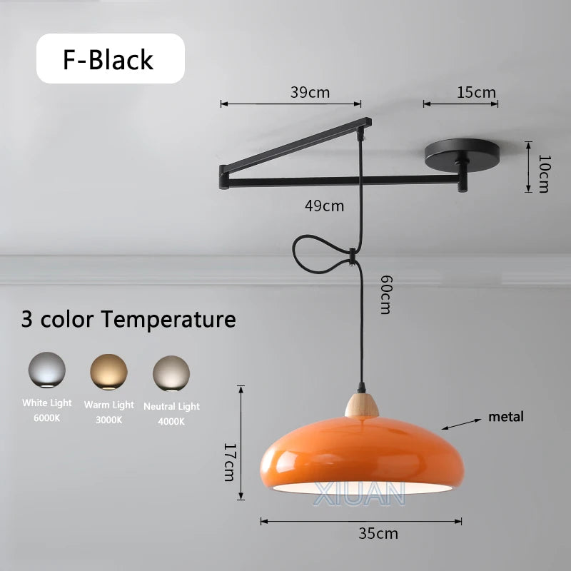 lustre led avec bras réglable pour bar et restaurant - vue 12 sur 25