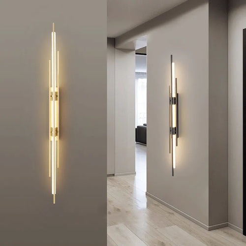 Nordique LED Ligne Applique De Luxe Art Designer Applique Escalier Allée Lumière Salon Chambre Restaurant Décor Luminaire 6pa - vue 2 sur 10
