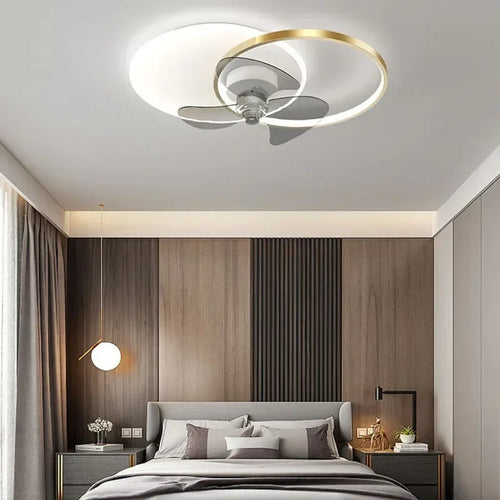 plafonnier ventilateur avec lumière à distance pour intérieur - vue 2 sur 7