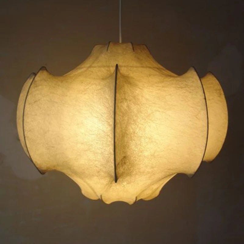 lustre suspendu en soie wabi-sabi pour décoration intérieure - vue 10 sur 10