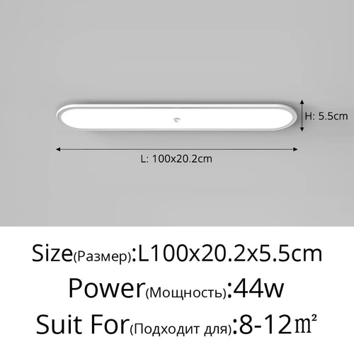 plafonnier led ultra-mince avec capteur de corps humain - vue 12 sur 20