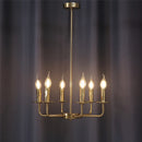 lustre moderne simple en fer avec lumière créative