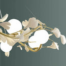lustre moderne à pétales pour décoration intérieure créative