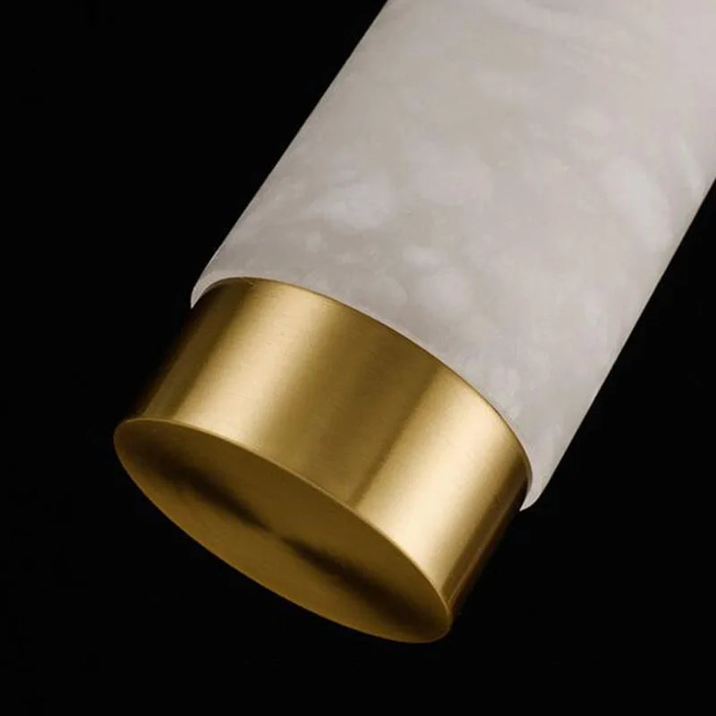 Lustre en cuivre de forme longue de luxe Décor - vue 5 sur 10