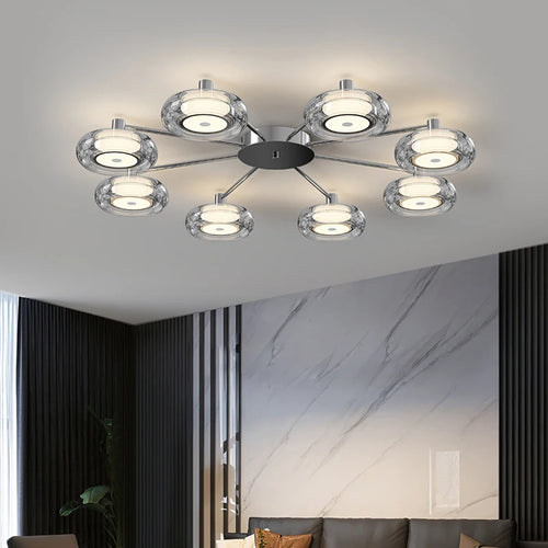 plafonnier italien design moderne éclairage intérieur luxe minimaliste - vue 4 sur 12