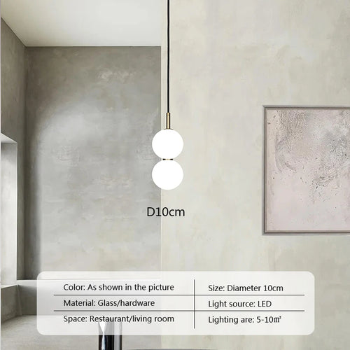suspension en verre design pour décoration moderne et élégante - vue 14 sur 15
