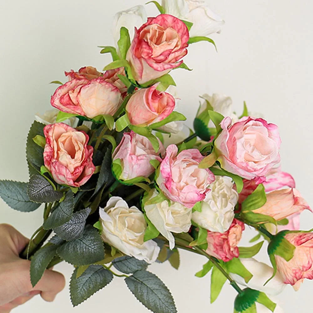 fleurs de rose artificielles pour mariage anniversaire et décoration festive - vue 6 sur 13