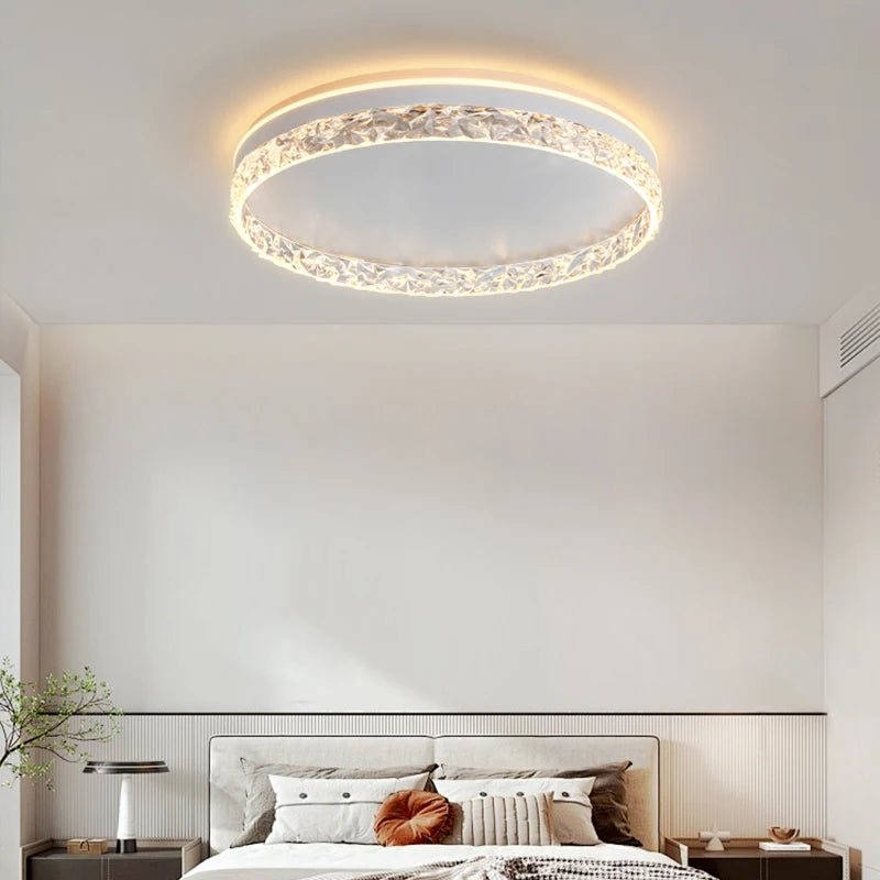 plafonnier moderne luxe diamant design éclairage décoratif intérieur - vue 3 sur 8