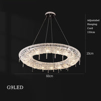 lustre en cristal décoratif pour éclairage intérieur élégant
