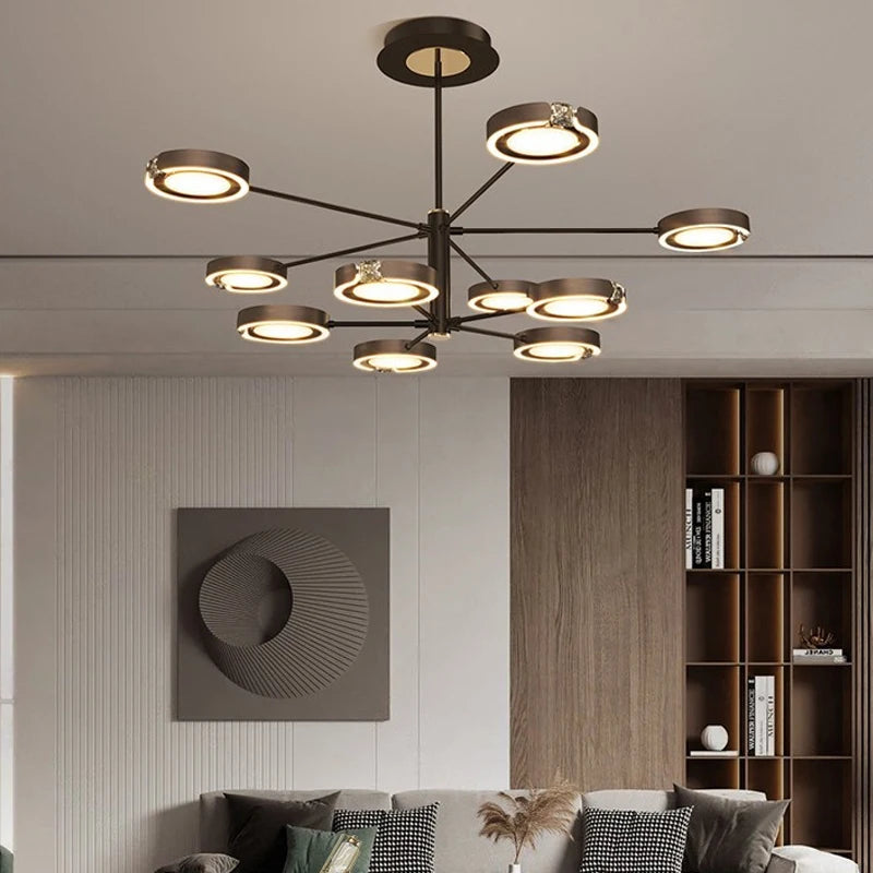 suspension led moderne au design minimaliste élégant pour intérieur - vue 1 sur 18