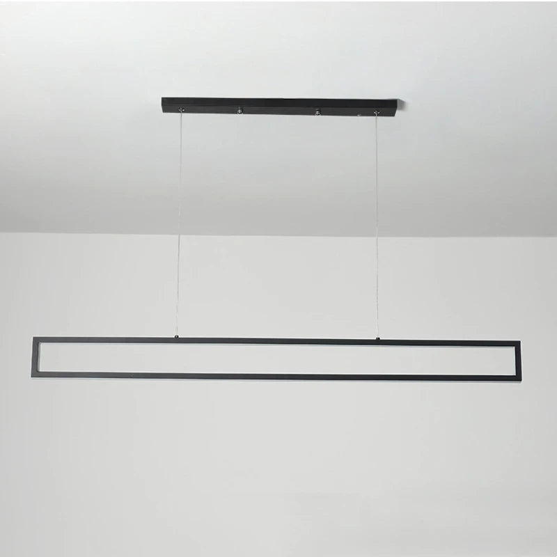 Modern LED black dimming living room light used for hanging decoration of restaurant, coffee shop, bar lighting fixtures - vue 5 sur 8