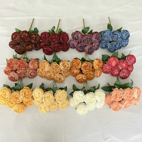 bouquet de roses artificielles décoratif pour mariage et événements - vue 6 sur 16