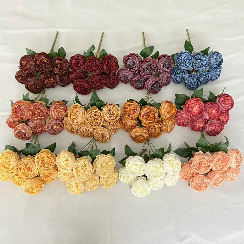 bouquet de roses artificielles décoratif pour mariage et événements - vue 5 sur 16