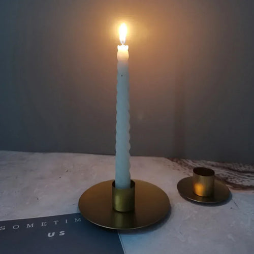 bougeoir en métal pour mariage fête et décoration - vue 7 sur 8