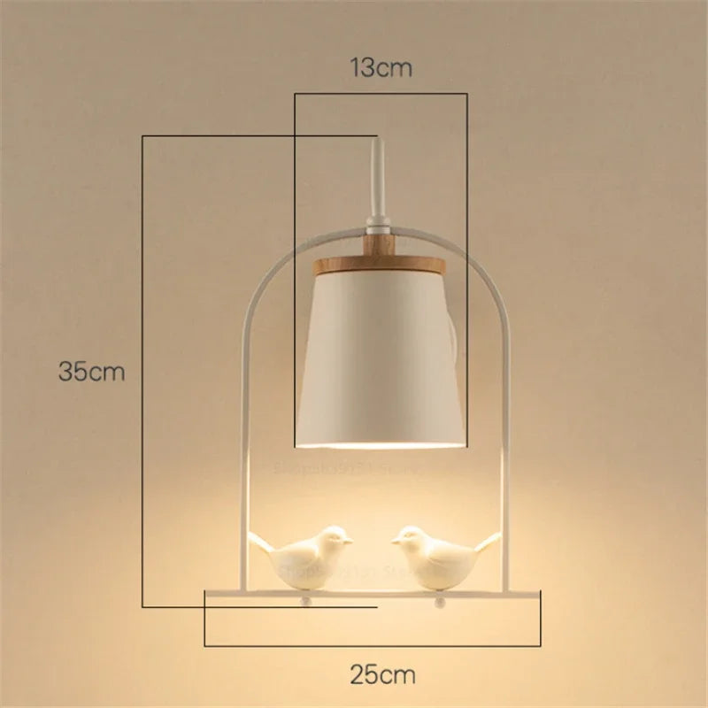 applique murale moderne led en forme d'oiseaux pour décoration - vue 4 sur 12