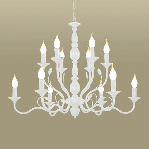 lustre rétro en fer noir style vintage industriel pour éclairage intérieur - vue 3 sur 24