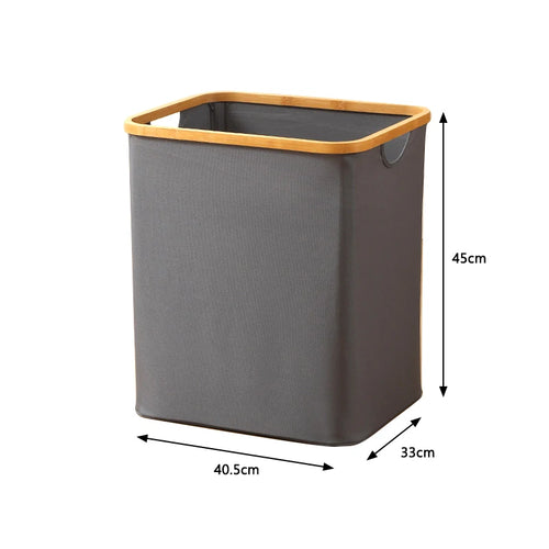panier à linge pliable avec couvercle en tissu oxford - vue 15 sur 17