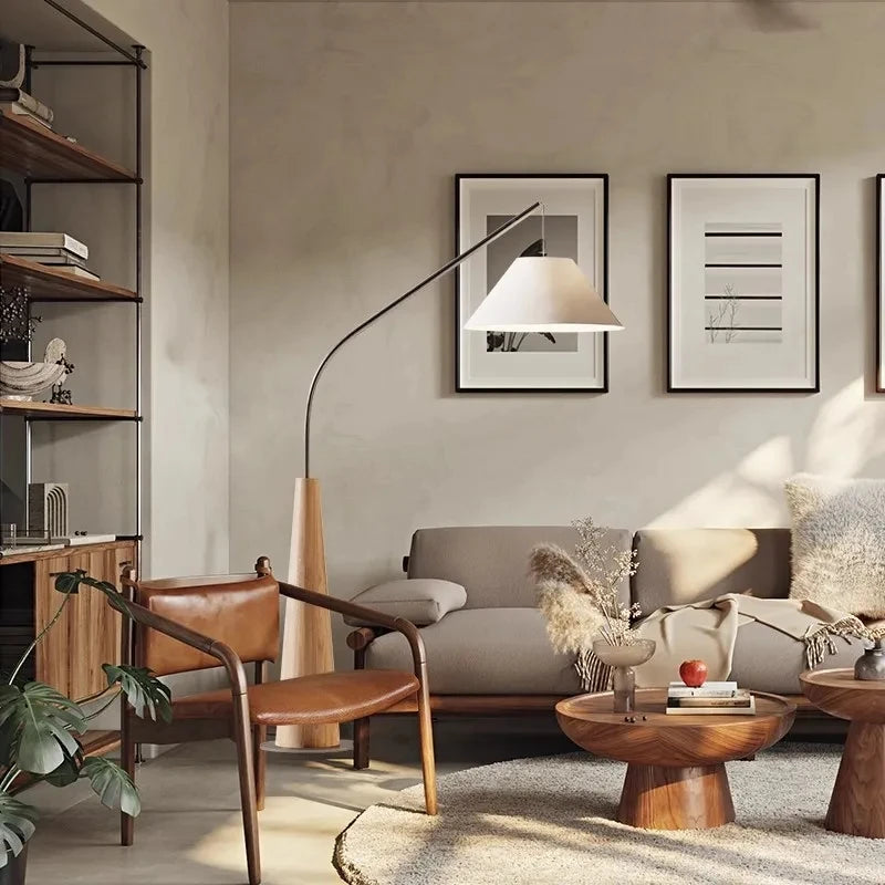 lampadaire nordique moderne créatif avec télécommande décoration intérieure - vue 6 sur 8