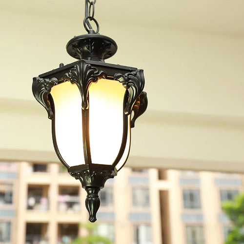 lustre étanche pour balcon et éclairage extérieur décoratif - vue 9 sur 10
