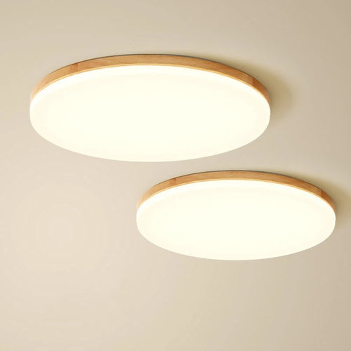 plafonnier led moderne en bois massif idéal pour décorer - vue 2 sur 7