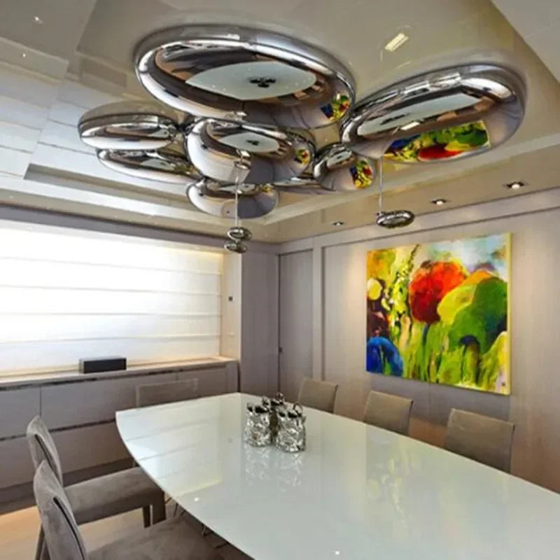 plafonnier led design moderne simple luminaire décoratif intérieur - vue 6 sur 8