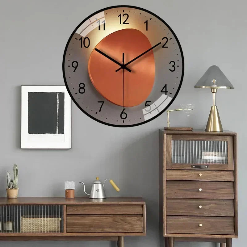 horloge murale silencieuse à piles design moderne pour tous les espaces - vue 5 sur 16