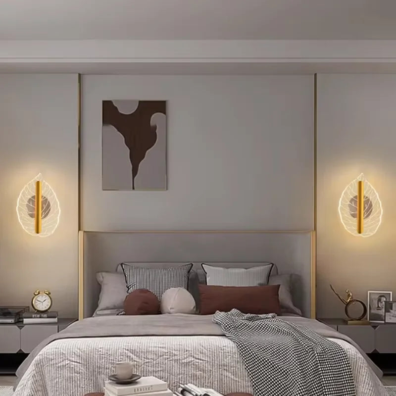 applique murale led en forme de feuille pour éclairage créatif - vue 4 sur 8