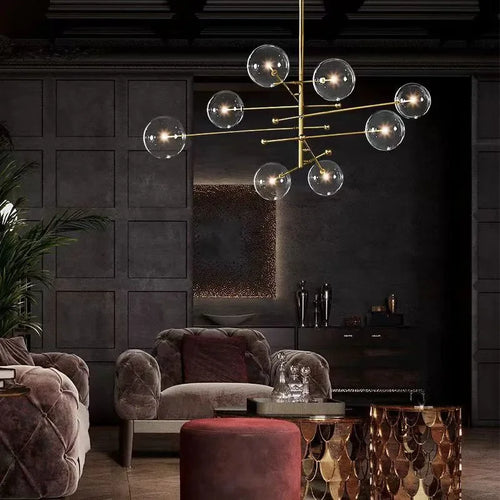 lustre led moderne design nordique pour un éclairage intérieur élégant - vue 4 sur 6