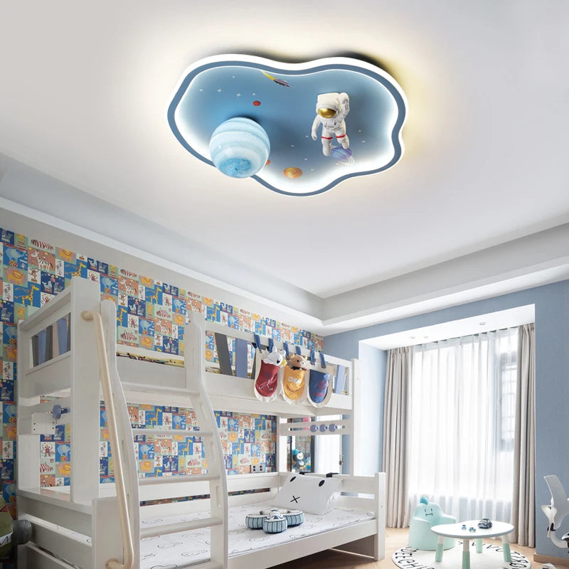lampe led dessin animé astronaute pour enfants protection yeux - vue 3 sur 10