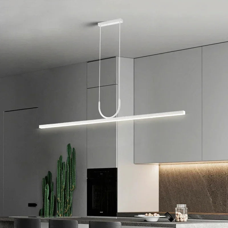 lustres led modernes simples pour table luminaires suspendus - vue 3 sur 14