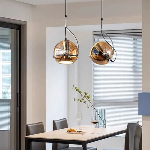 suspension nordique en verre pour intérieur moderne - vue 4 sur 7