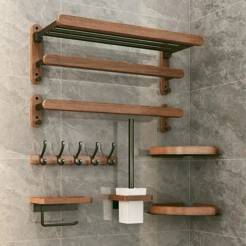 ensemble de quincaillerie en bois pour salle de bain - vue 2 sur 18